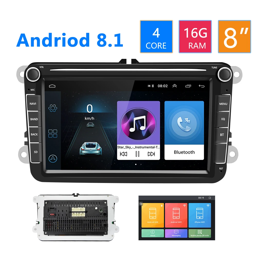 Hikity Android 2Din автомобильный MP5 мультимедийный видео плеер GPS автомобильное радио