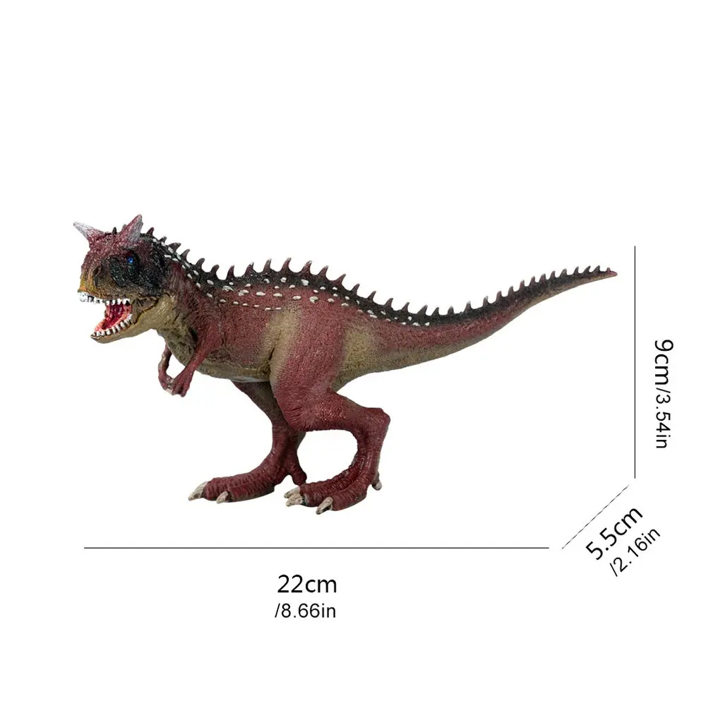 Children's Dinosaur Model 22cm Painted Resin Purple Ox Dragon Mouth Opening Decoration Hand Ornament Toys Gifts