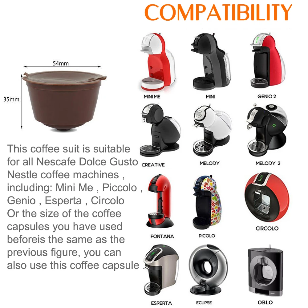 Reusable Coffee Capsule Filter Cup For 