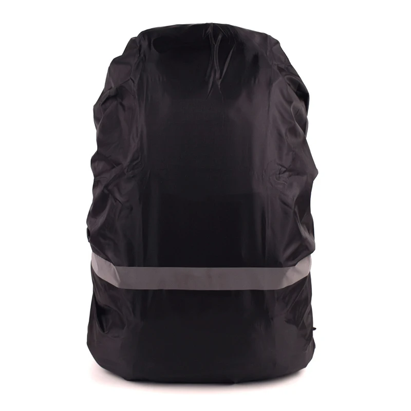 Рюкзак yesello дождевик со светоотражающей полоской водонепроницаемый Противоскользящий крестообразный ремень с пряжкой для кемпинга на открытом воздухе путешествия - Цвет: Black