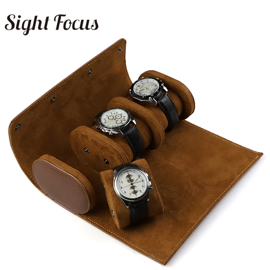 

Роскошная коробка для часов с 3 отделениями, органайзер для хранения часов из искусственной кожи, Дорожный Чехол для часов, портативная шкатулка для украшений, Подарочная коробка для часов