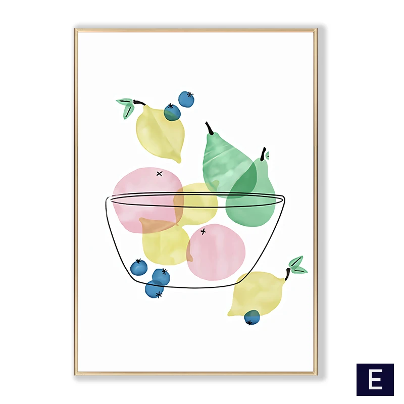 Funny-Fruit-Kitchen-Wall-Art-Poster-Nordic-Cartoon-Lemon-Strawberry-Kitchen-Canvas-Painting-Bathroom-Bedroom-Home (7)
