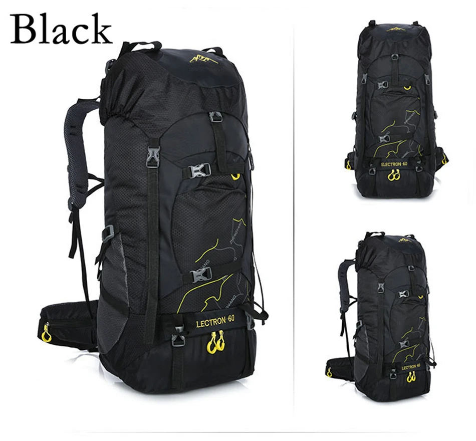 Hot 60L Outdoor Backpack Men Women Camping Hiking Sport Bag Waterproof Mountaining Trekking Climbing Cycling Travel Bag Rucksack