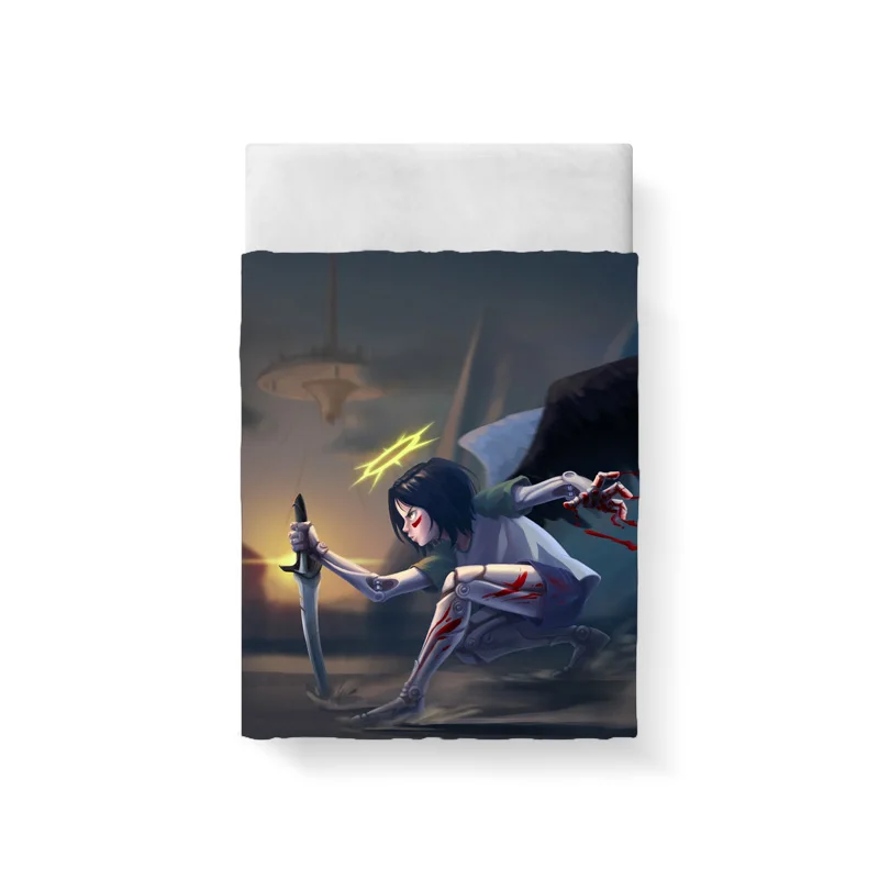 Комплект постельного белья для девочки с героями мультфильмов Alita King size, роскошное покрывало, постельное белье из хлопка, пододеяльник