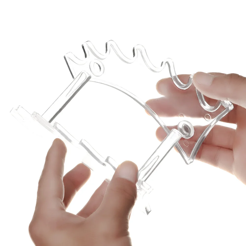 Detachable 6-Slots Clear Pen Holder Display Stand Transparent Acrylic Multifunctional Display Stands School Office Pen Organizer