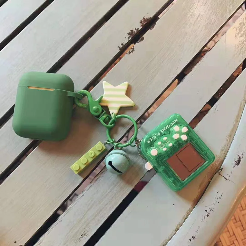 A21 Для AirPods чехол 3D мультфильм милый сплошной цвет стерео пара животных чехол для Airpods 2/i10/i11TWS защитный чехол с подвеской - Цвет: A21