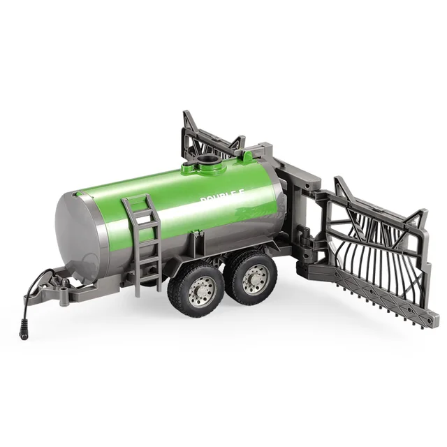 RC Truck Farm Tractor 2.4G Remote Control Trailer Dump/Rake 1:16 High Simulation 38.5CM Construction Vehicle Children Toys Hobby