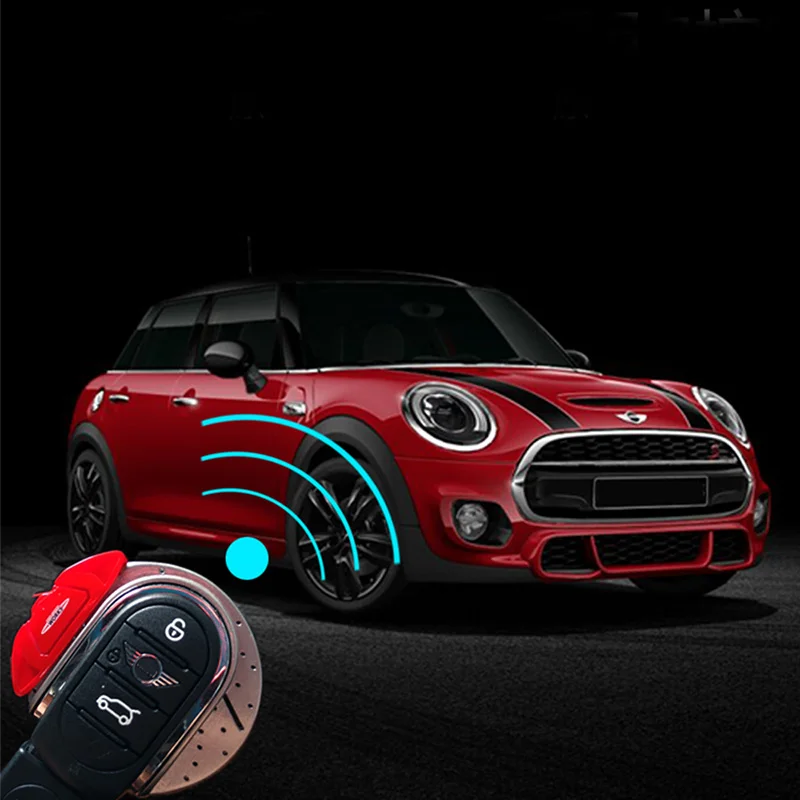 ABS JCW Стиль Автомобильный ключ крышка для mini cooper ключ крышка брелок для mini cooper F55 F56 F57 F54 F60 jcw пластиковый материал - Название цвета: Черный