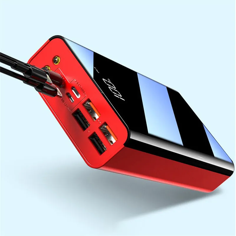 

Full Screen Powerbank Power Bank Battery Mini Poverbank Portable QI Charger LED LCD for Xiaomi Iphone Battery Pack poverbank