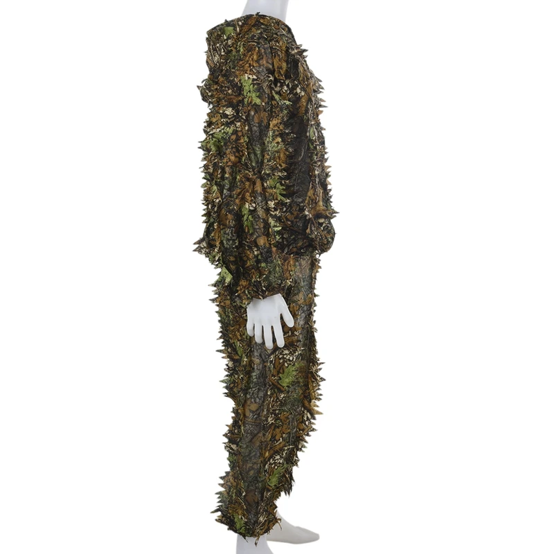 3D лист взрослых Ghillie костюм Лесной Камуфляж/камуфляж охотничий олень