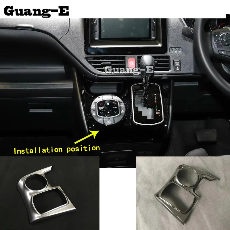 

Car Sticker Styling Cover Inner Gear Shift Box Panel Holder Frame Trim For Toyouta Noah Voxy 80 Series 2014 2015 2016 2017 2018