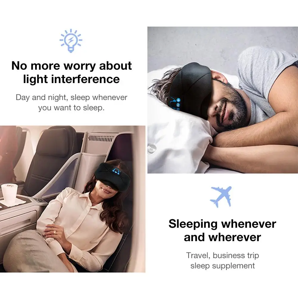 Bluetooth 5,0 музыкальная маска для глаз помогает свету сна, облегчение усталости глаз, умный беспроводной ответ на телефон, повязка на глаза/сон/Музыка