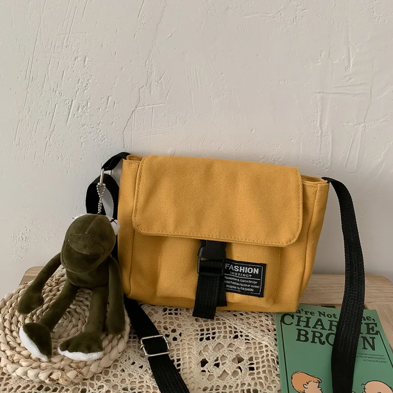 

Artistic Canvas Bag 2019 New Style Fashion Shoulder Oblique Bag Large Capacity Multi-functional Simple WOMEN'S Bag