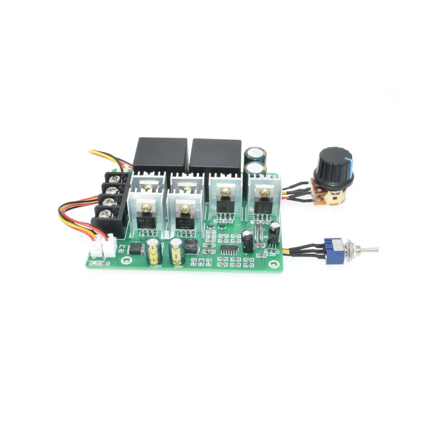 Регулятор скорости двигателя 12V 24V 48V 40A регулятор оборотов, предохранительная защита тока, 775 мотор с постоянным магнитом DC щетка редуктор