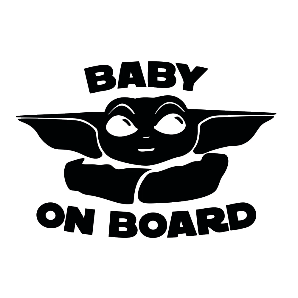 Bebe Yoda La Voiture Mandalorienne Autocollants 3d Bebe A Bord Drole Decalcomanies Auto Moto Decoration Decalcomanie cmx12cm Aliexpress