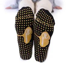 Для женщин Спорт Фитнес Йога носки с круглой головкой и хлопчатобумажной ткани на нескользящей подошве дышащие спортивные носки вентиляции Пилатес детские колготки танцевальные носки