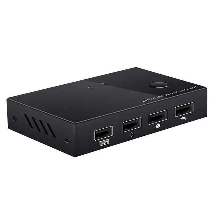 Переключатель usb-устройства для обмена принтерами Поддержка мыши четыре в четыре и 1080P машина 4 клавиатуры USB Black Sharer