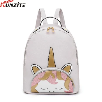 

Kunzite New fashion backpack cute unicorn design backpack ladies backpack popular ladies
