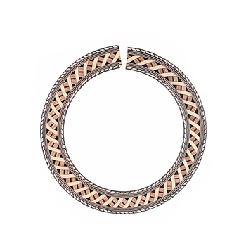 

Classical Guitar Wood Inlay Soundhole Rosette Inner Dia 93Mm