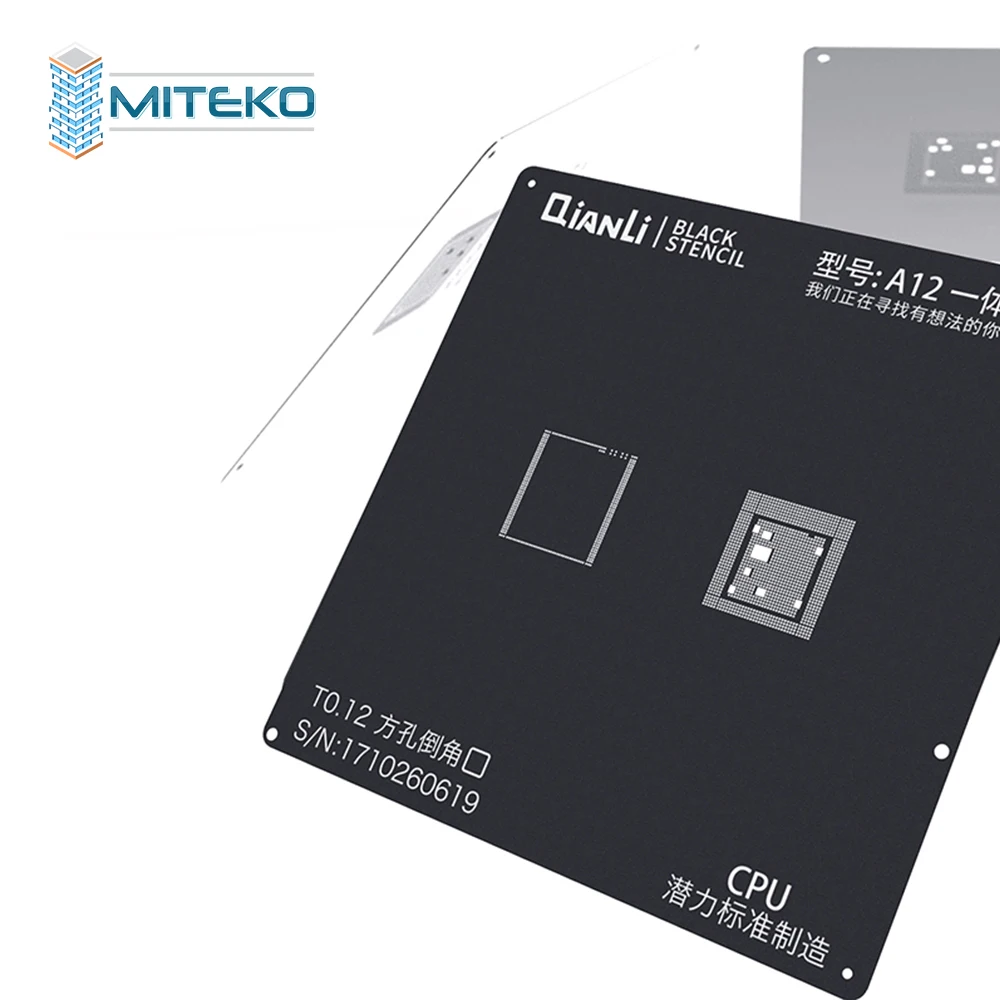 QIANLI для IOS iblack стальная сетка NAND baseband IC/cpu A8 A9 A10 A11 A12 BGA трафарет для IPHONE 6 6S 7 7P 8P T0.12 net