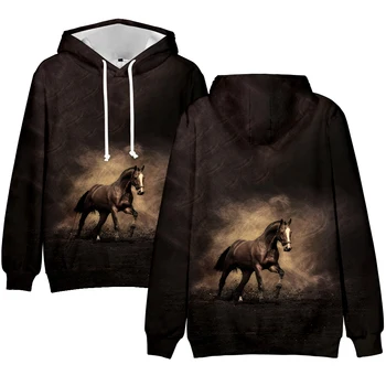 

2020 Horse 3D Print Hoodies Boys/girls Streetwear Equus caballus Hoodie Equus Sweatshirts Unicorn Pullover Kpop Hip Hop Clothes