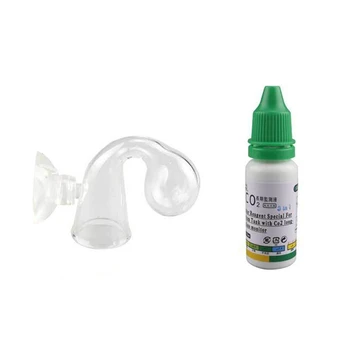 

15ml Aquarium CO2 Indicator Solution Monitor Fluid Glass Carbon Dioxide Checker Fish Tank Plants Living Condition Liquid