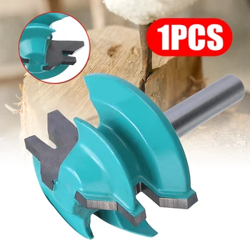 

1PCS 1/4" Shank Lock Miter Router Bit 45 Degree Woodworking Tenon Milling Cutter 1-1/2" Diameter For Wood Capenter Tools