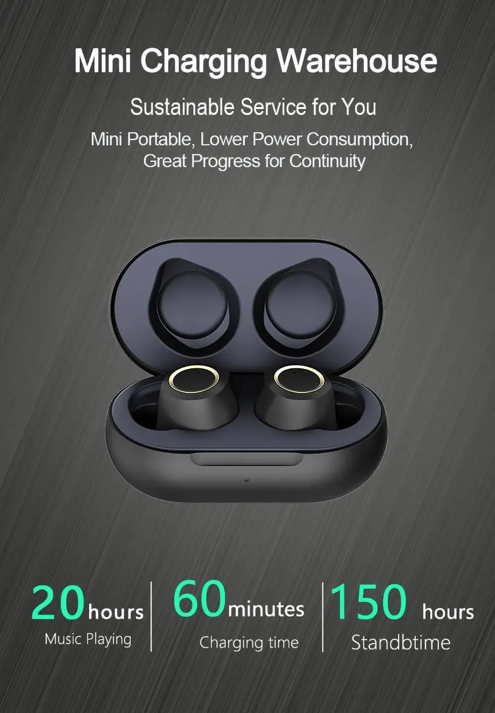 Makibes Wireless Bluetooth Headphones, Qualcomm aptX Stereo Sound Touch Control 26H Playtime Built-in Mic Sport in Ear Earphones_6