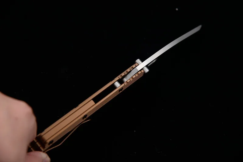 JUFULE Strider SMF TC4 титановая ручка D2 лезвие медная шайба складной Охота Кемпинг на