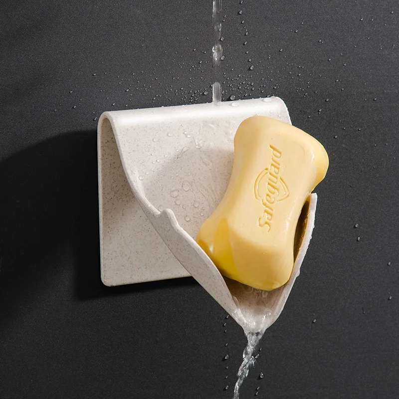 

Hayan/HAYAN Creative Water Draining Soap Holder Sucker Soap Dish Multi-functional Soap Box Bathroom Storage Shelf