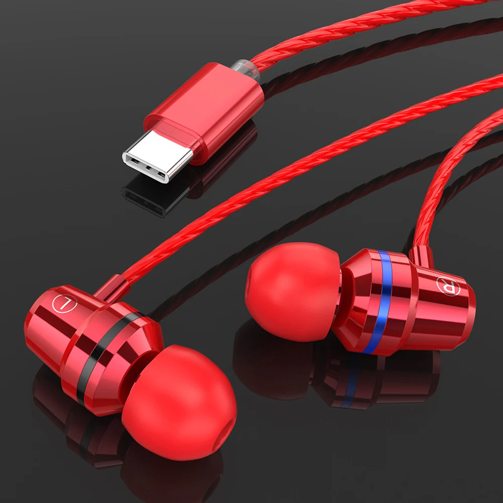 M4 металлические наушники-вкладыши с сабвуфером и проводом TPE для смартфонов