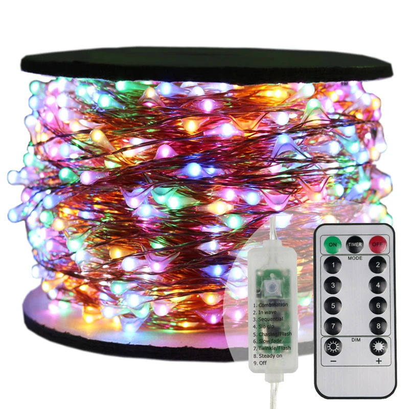 

30m 50m 100m LED String Lights street garland Light Waterproof for Outdoor Christmas Fairy Lights Valentine's Day Decorat