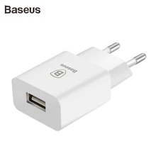 Baseus, универсальное USB зарядное устройство, евро вилка, дорожное настенное зарядное устройство, адаптер, Смарт USB ЗУ для мобильного телефона, для iPhone, samsung, Xiaomi, планшета