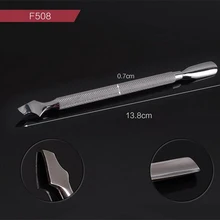 4 шт./1 набор из нержавеющей стали для маникюра, маникюра, инструмент для удаления омертвевшей кожи, нож для снос, двусторонний инструмент для удаления кутикулы