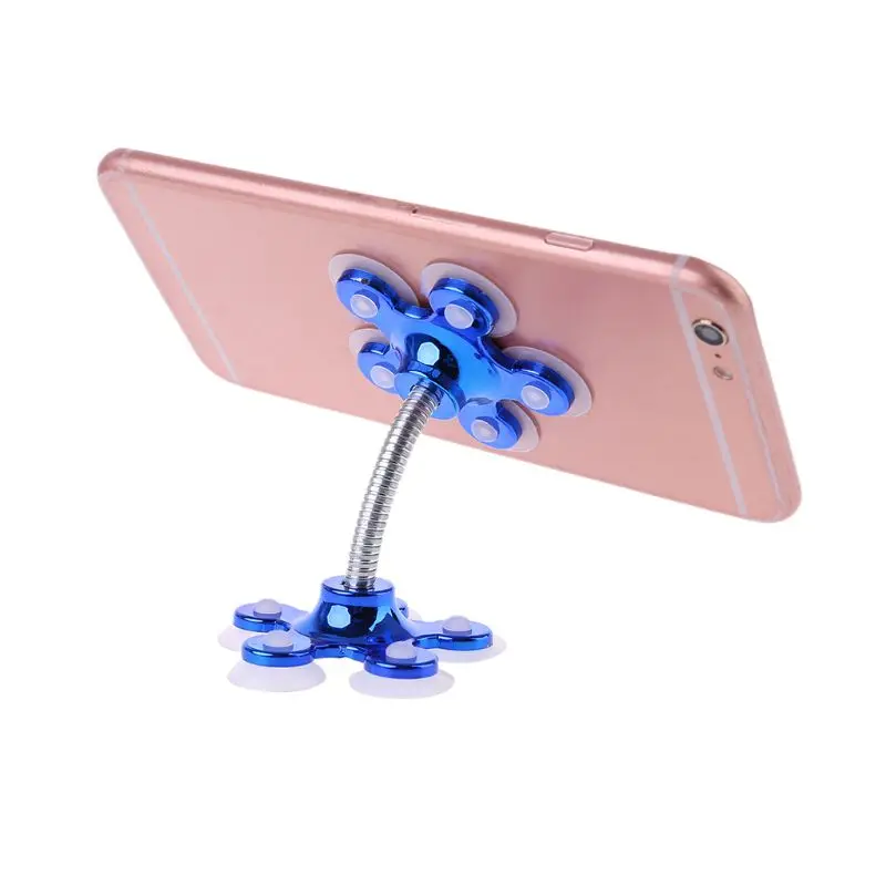 mobile stand 360 Degree Rotatable Metal Flower Magic Suction Cup Mobile Phone Holder Car Bracket for iPad iPhone Samsung Smart phones mobile phone holder