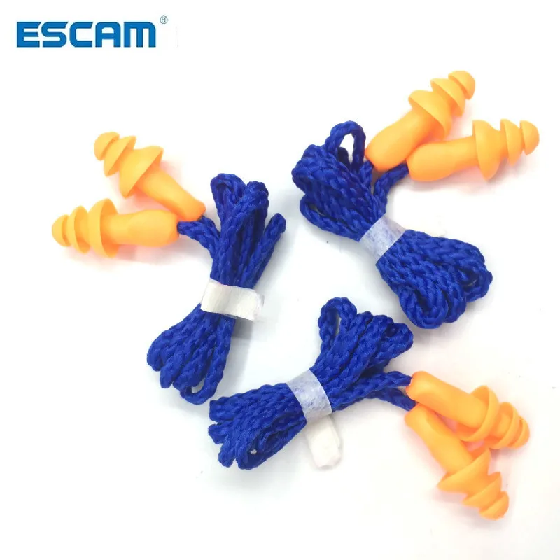 10 Pairs Comfort Soft Foam Ear Plugs Tapered Travel Sleep Noise Reduction Prevention Earplugs Sound Insulation Protection | Безопасность