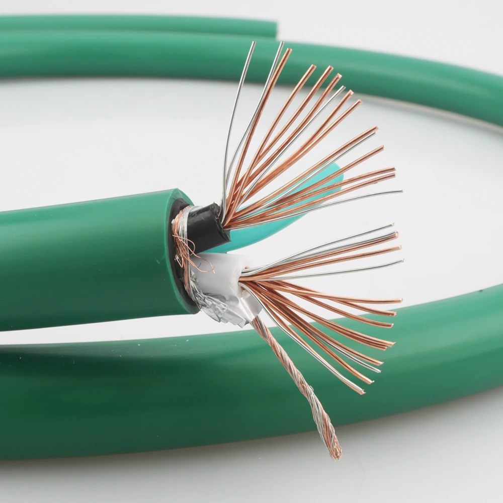 HI-End 2328 5N Silver plated pure copper AC power cable hifi power core for DIY audio power cable per meter cable HIFI AUDIO