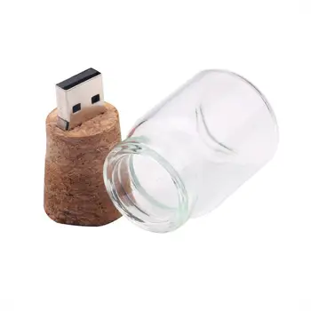 

Creative Glass Wishing Bottle High Speed USB Flash Drive Memory Stick U Disk