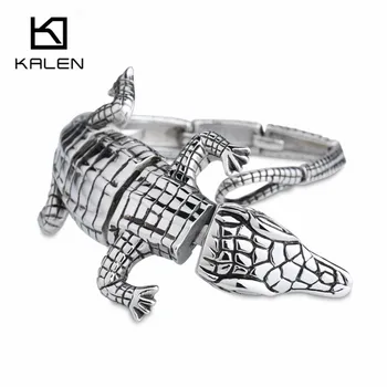 

Gothic Jewelry Punk Biker Stainless Steel Men's Lezard Bracelet Fashion Unique Jewelry Birthday Gifts For Boyfriend