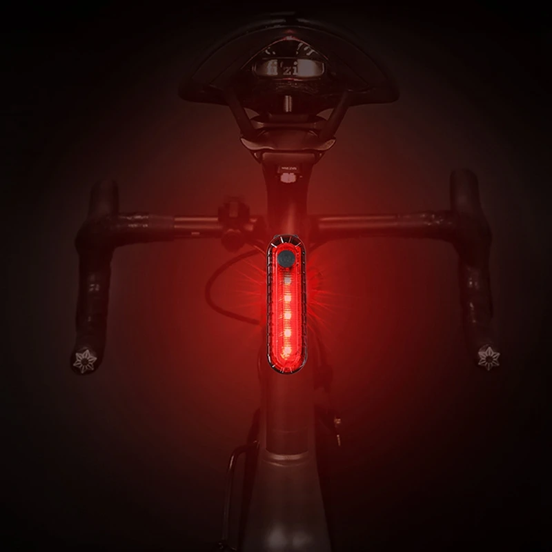 Sale Bike Sport Rear Tail Light USB Rechargeable Waterproof 4 Mode Cycling Light Red 10