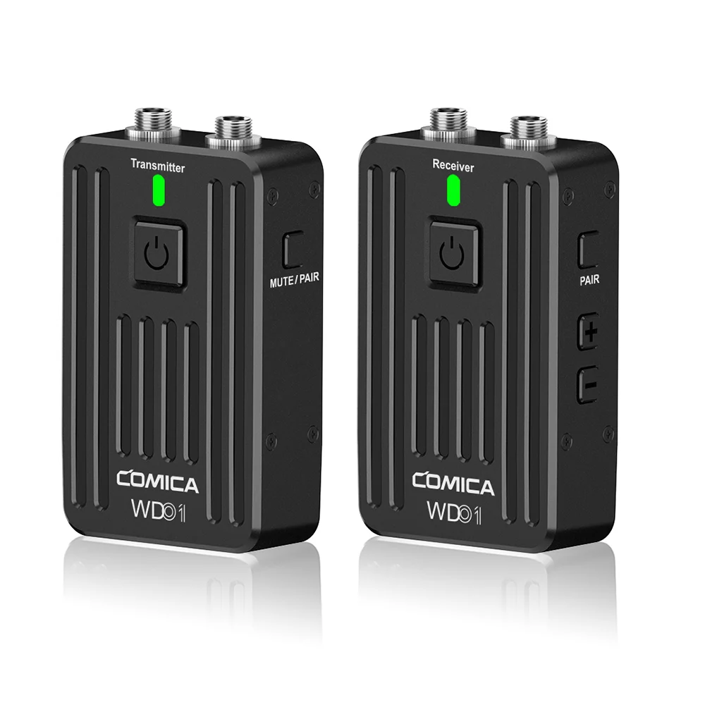 COMICA CVM-WD01 беспроводной микрофон 2,4G цифровой беспроводной микрофон для записи интервью аудио звук для DSLR/смартфона/ПК