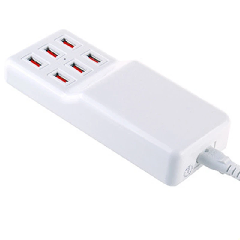 Горячее предложение! Распродажа! 6 Usb 60 Вт порт зарядное устройство для мобильного телефона планшета 2 умная настенная розетка для зарядки удлинитель адаптер питания, штепсельная вилка европейского стандарта