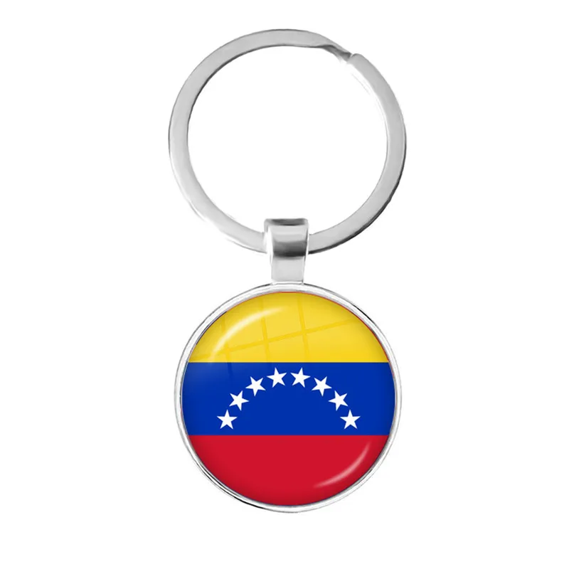 25 Советское соединение, Бразилия, Канада, Нидерланды, Израиль, Сирия, Venezuela, Соединенные Штаты, национальный флаг Испании стеклянный выпуклый брелок Брелоки - Цвет: 25