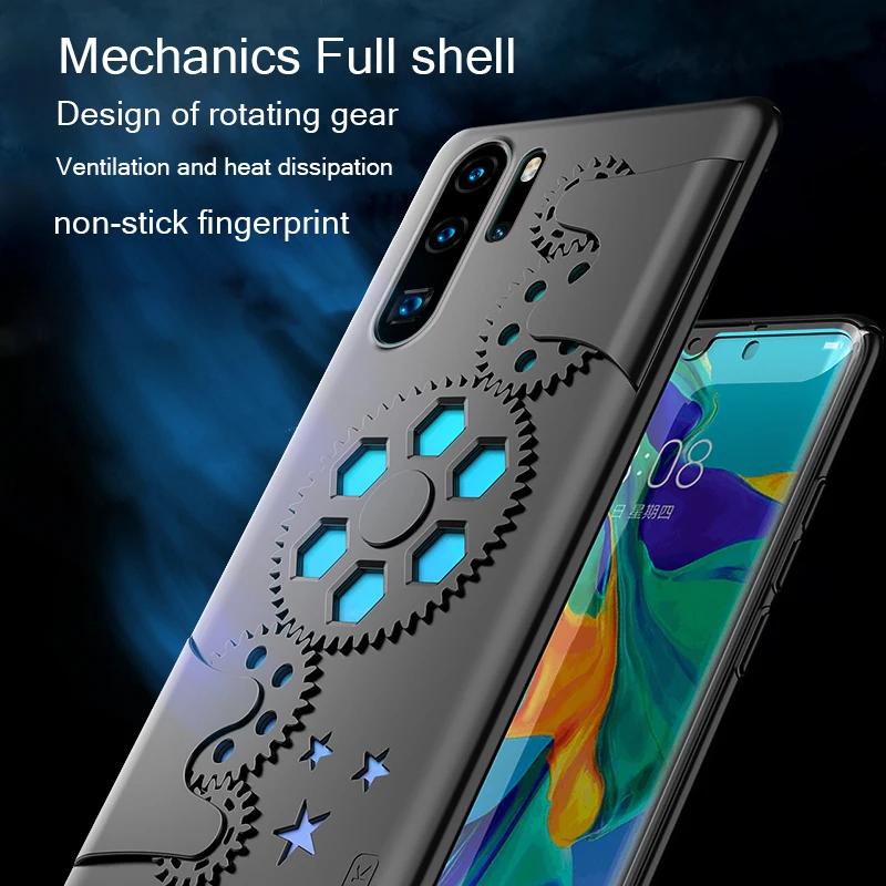 Для P30Pro чехол механический полный конверт вращающаяся Шестерня дизайн эффективное охлаждение военный класс drop-proof чехол P30pro сумка для телефона