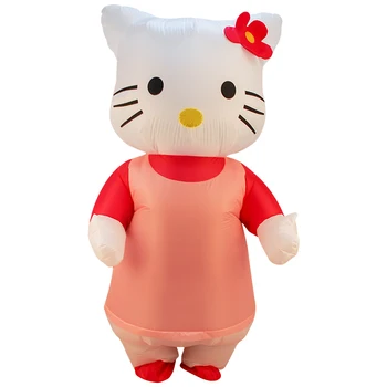 

Cute Adult Cat Inflatable Costume Pretty Halloween Cosplay Inflated Costumes Role Play Mascot for Man Woman Carnival Jumpsuit
