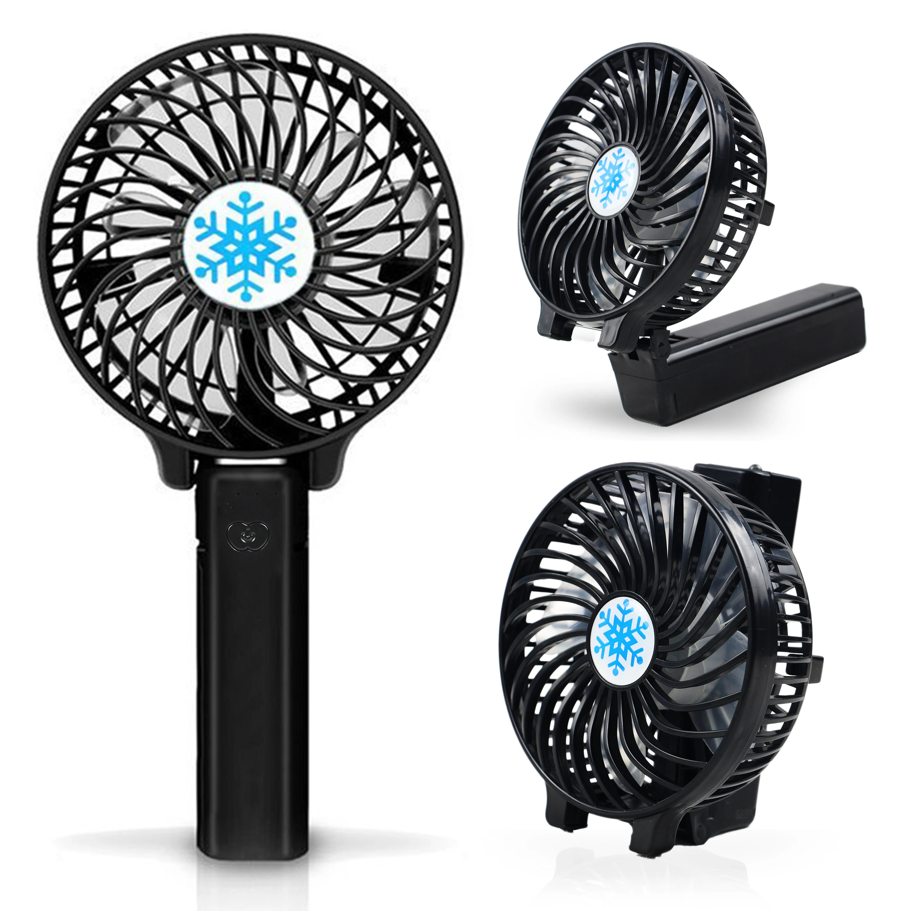 

Mini Collapsible Portable Fan with LED Light USB Charging 18650 Lithium Rechargeable Battery Summer Cooler