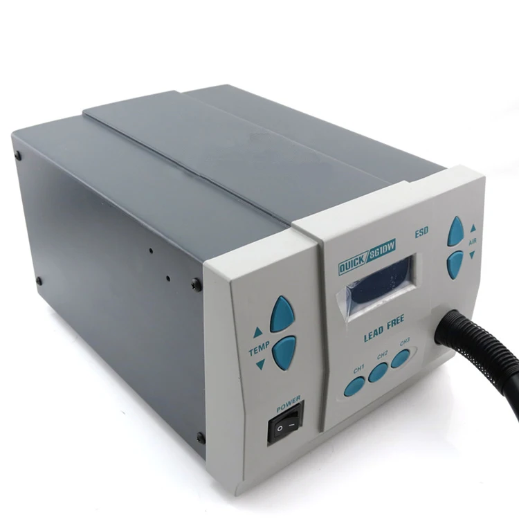 Быстрый 861DW ESD бессвинцовый тепловой пистолет для снятия припоя Цифровой Регулируемый пистолет Горячего Воздуха BGA паяльная станция для ремонт телефона pcb
