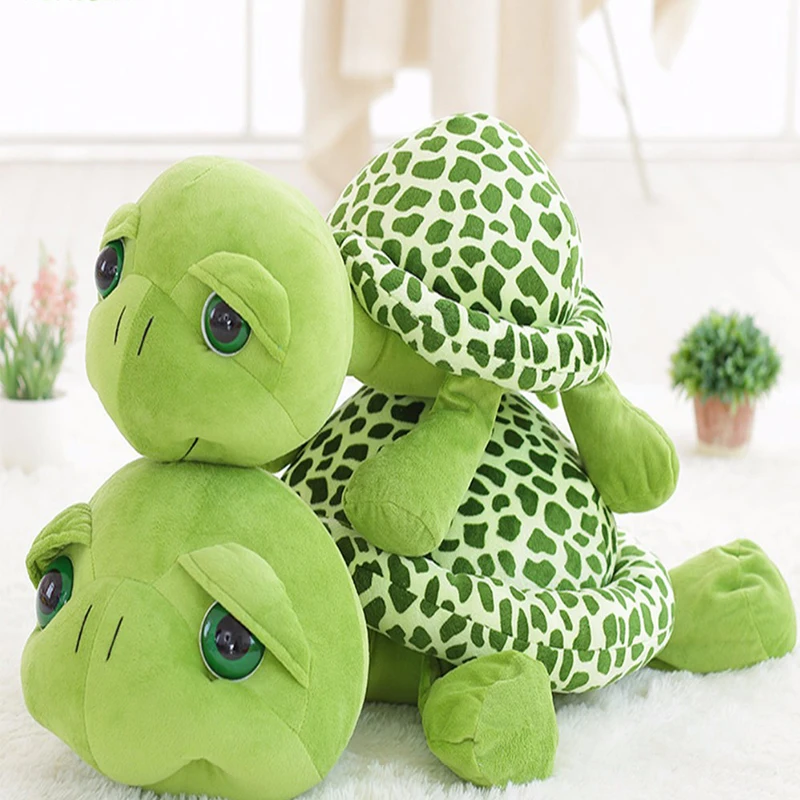 

20cm—100cm Large Plush Toy Lovely Big Eyes Tortoise Soft Stuffed Animal Cushion Soft Small Sea Turtles Dolls for Kids Gift