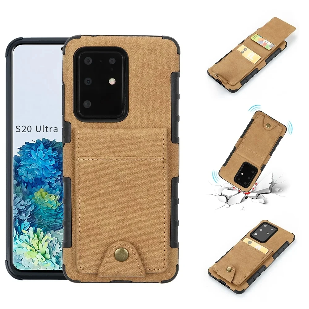 Холст с рисунком кошелек-Чехол из искусственной кожи для Samsung S20 ультра S10E
