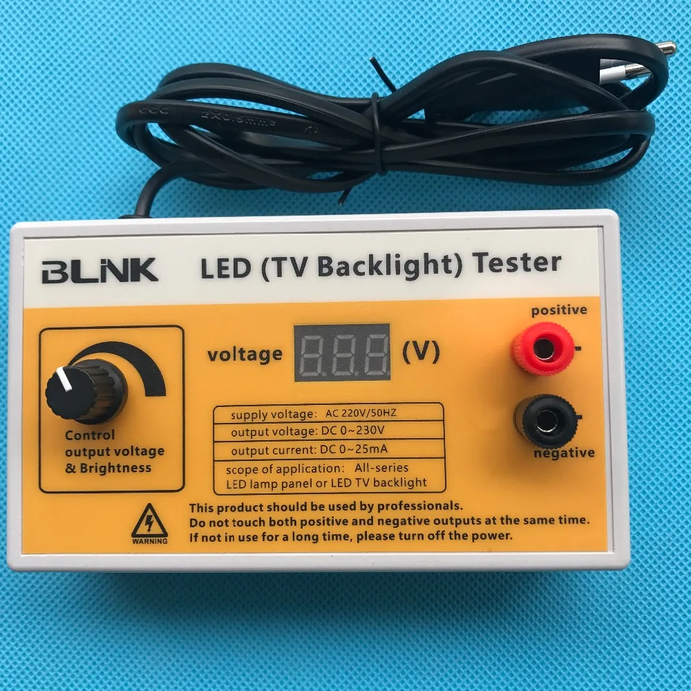 

New Brand new 0-230V Output LED TV Backlight Tester LED Strips Test Tool with Voltage Display for All LED Application EU Plug